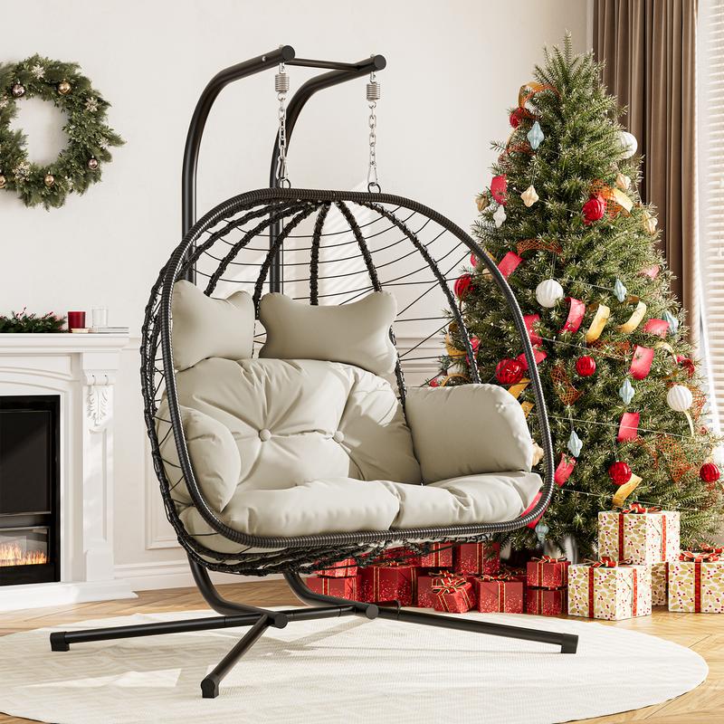 Double Hanging Egg Chair