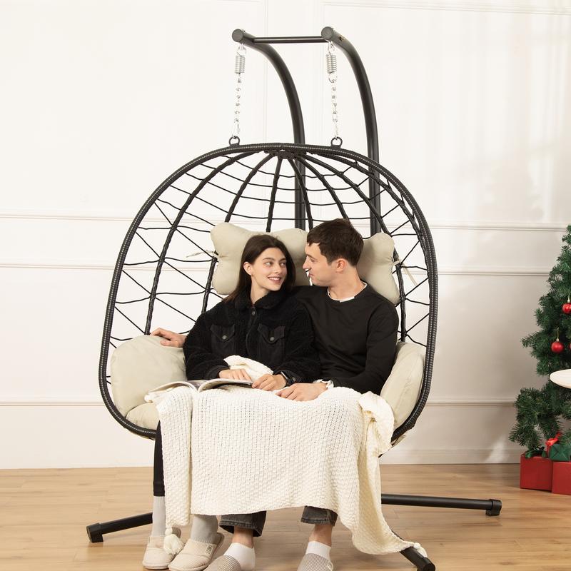 Double Hanging Egg Chair